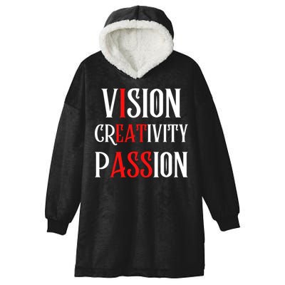 Vision Creativity Passion Hooded Wearable Blanket