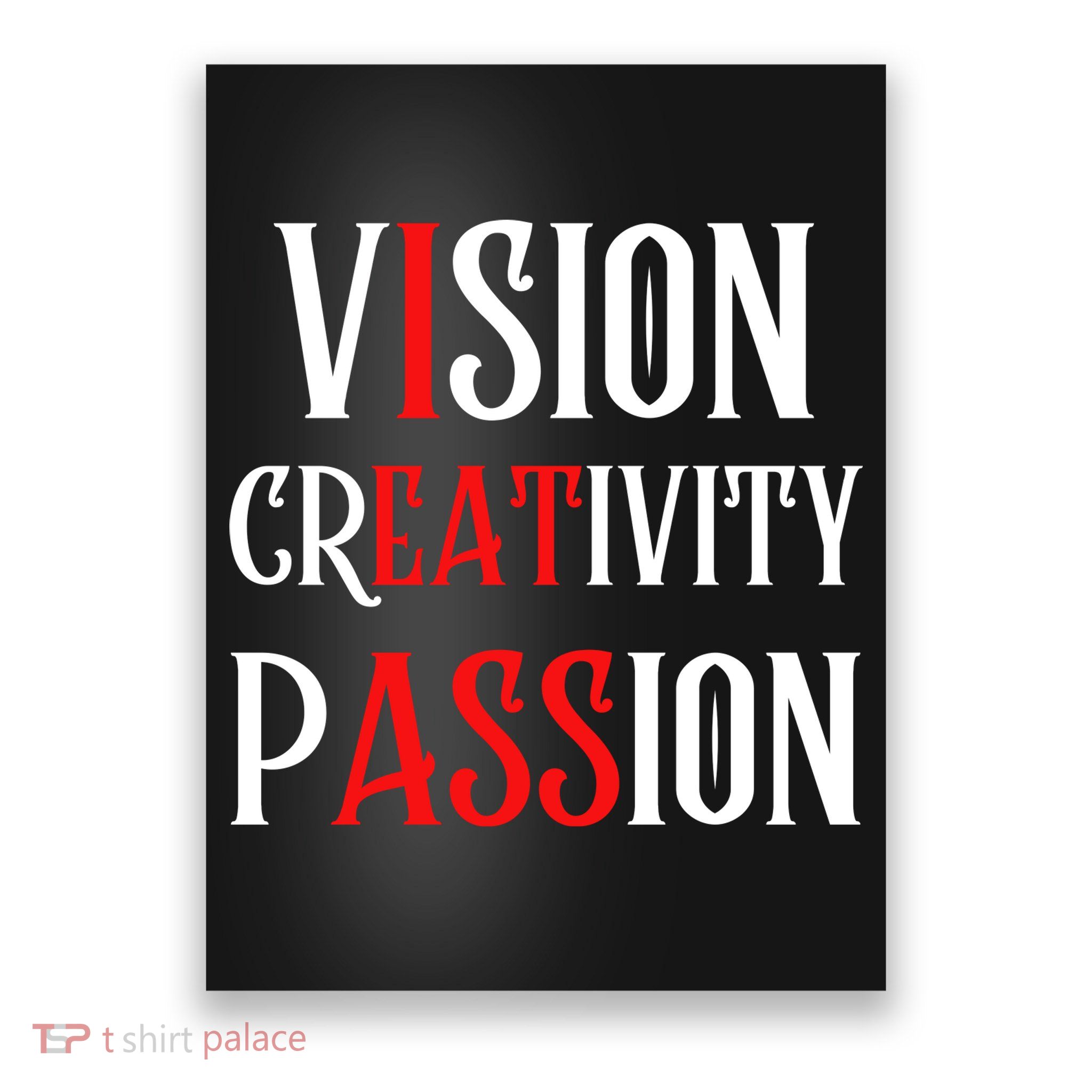 Vision Creativity Passion Poster