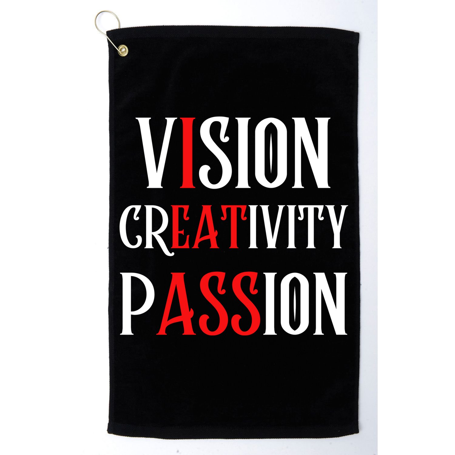 Vision Creativity Passion Golf Towel
