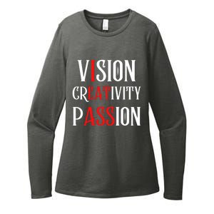 Vision Creativity Passion Womens CVC Long Sleeve Shirt