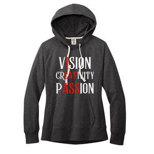 Vision Creativity Passion Women's Fleece Hoodie