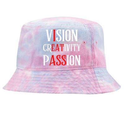 Vision Creativity Passion Tie-Dyed Bucket Hat