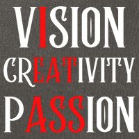 Vision Creativity Passion Cotton Canvas Backpack