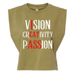 Vision Creativity Passion Garment-Dyed Women's Muscle Tee