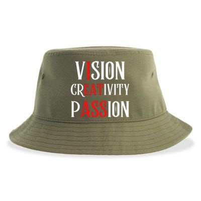 Vision Creativity Passion Sustainable Bucket Hat