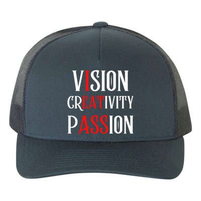 Vision Creativity Passion Yupoong Adult 5-Panel Trucker Hat