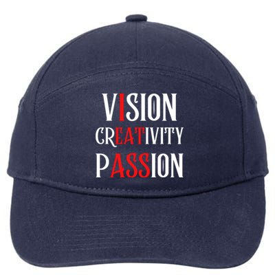 Vision Creativity Passion 7-Panel Snapback Hat