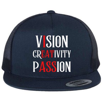 Vision Creativity Passion Flat Bill Trucker Hat