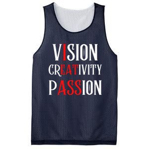 Vision Creativity Passion Mesh Reversible Basketball Jersey Tank