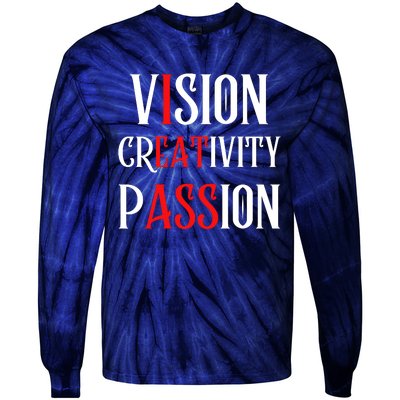 Vision Creativity Passion Tie-Dye Long Sleeve Shirt