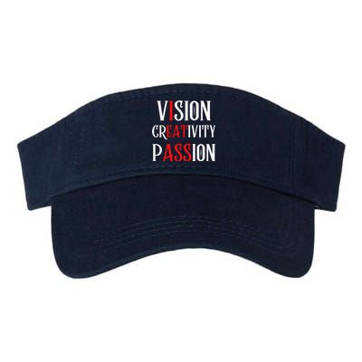 Vision Creativity Passion Valucap Bio-Washed Visor