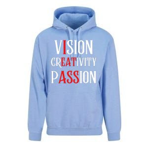 Vision Creativity Passion Unisex Surf Hoodie