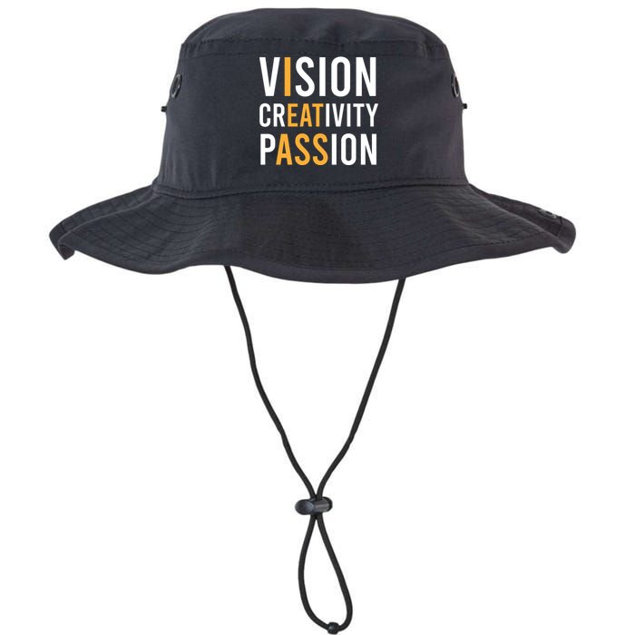 Vision Creativity Passion | I Eat Ass Funny Hidden Message Legacy Cool Fit Booney Bucket Hat