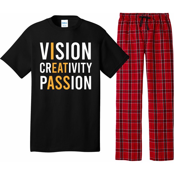 Vision Creativity Passion | I Eat Ass Funny Hidden Message Pajama Set