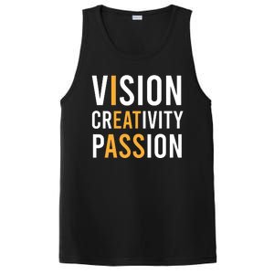 Vision Creativity Passion | I Eat Ass Funny Hidden Message PosiCharge Competitor Tank