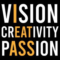 Vision Creativity Passion | I Eat Ass Funny Hidden Message Women's V-Neck T-Shirt