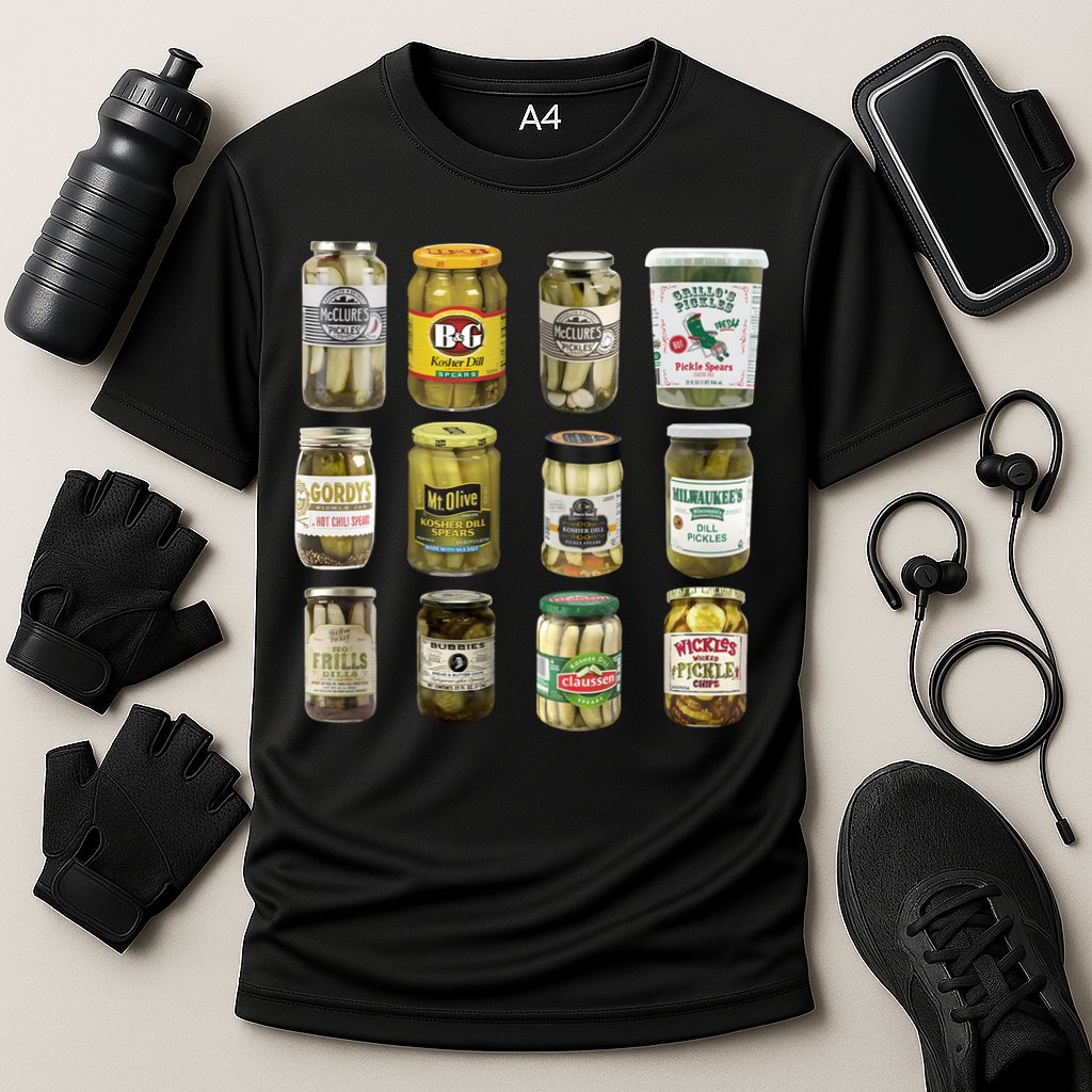 Vintage Canned Pickles Pickle Lovers Pickle Cooling Performance Crew T-Shirt