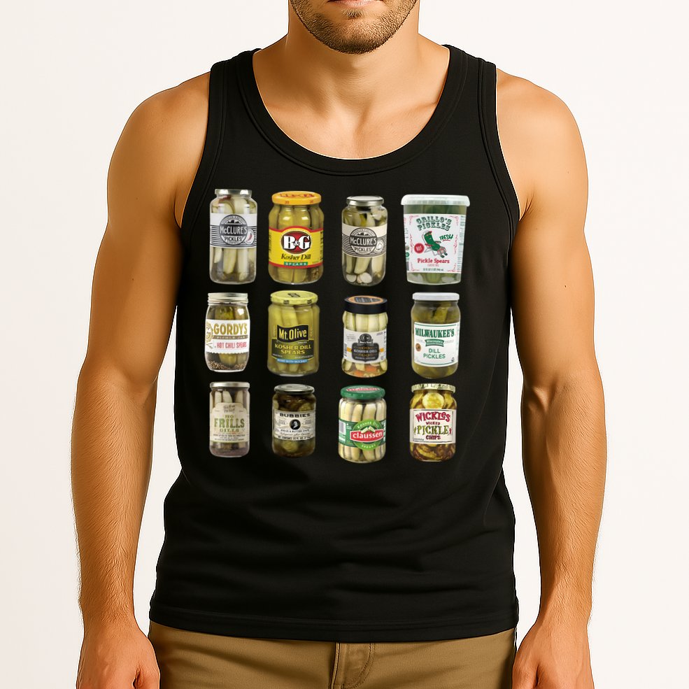 Vintage Canned Pickles Pickle Lovers Pickle Tank Top