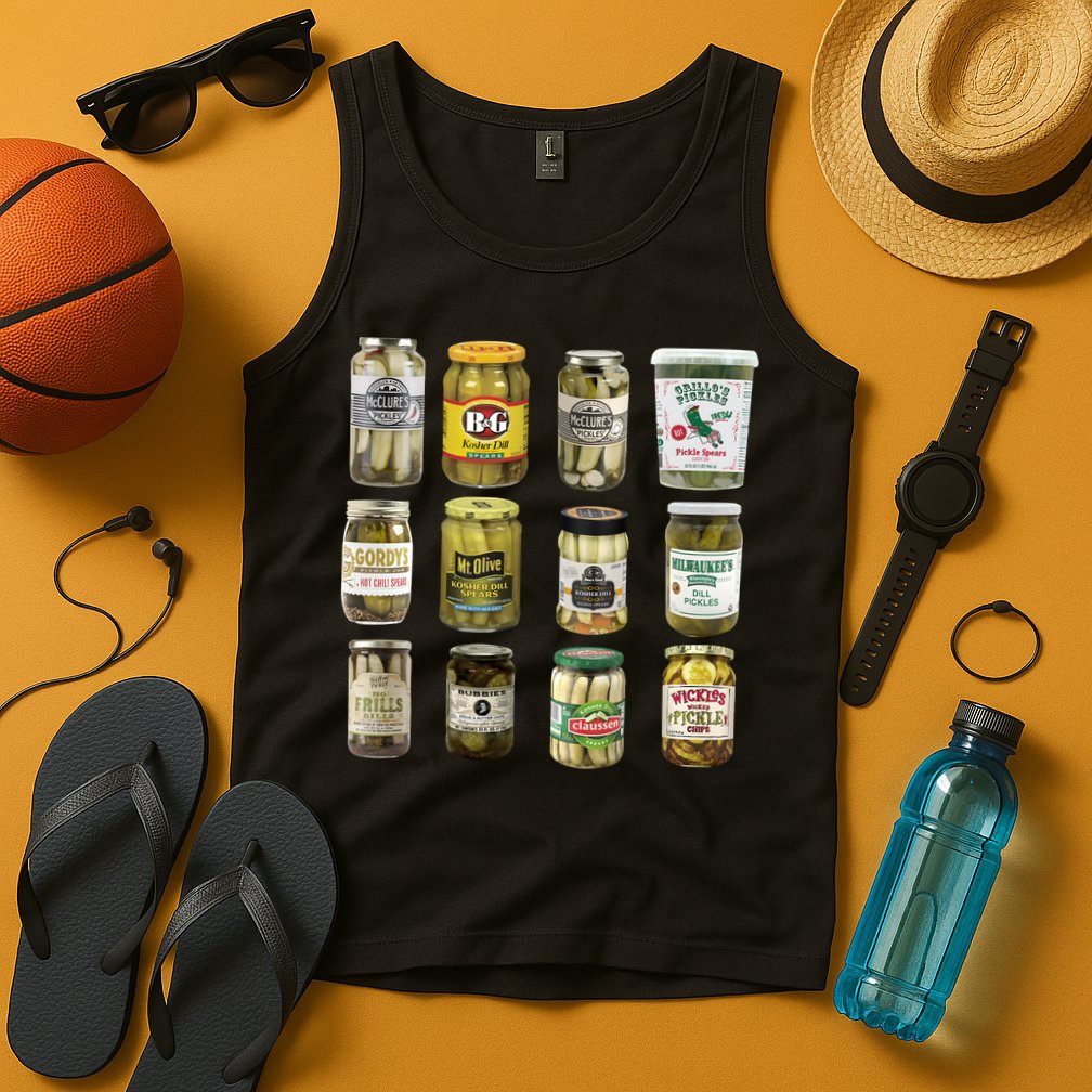 Vintage Canned Pickles Pickle Lovers Pickle Tank Top