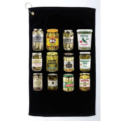 Vintage Canned Pickles Pickle Lovers Pickle Golf Towel