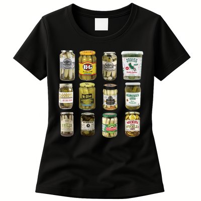 Vintage Canned Pickles Pickle Lovers Pickle Womens T-Shirt