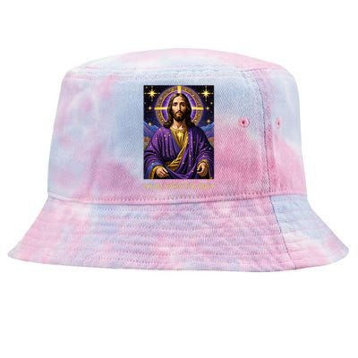 Viva Cristo Rey Catholic Jesus Christ The King Tie-Dyed Bucket Hat