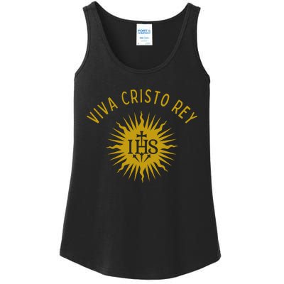 Viva Cristo Rey Roman Catholic Ladies Essential Tank