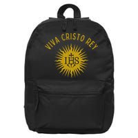 Viva Cristo Rey Roman Catholic 16 in Basic Backpack