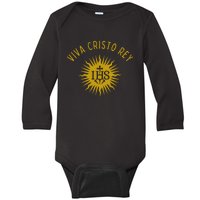 Viva Cristo Rey Roman Catholic Baby Long Sleeve Bodysuit