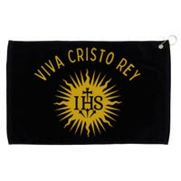 Viva Cristo Rey Roman Catholic Grommeted Golf Towel