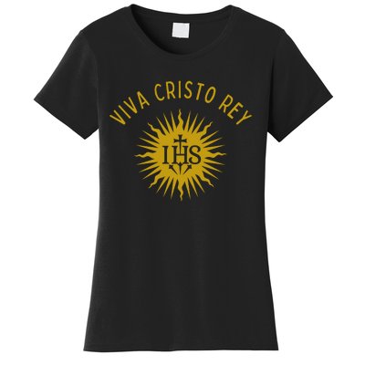 Viva Cristo Rey Roman Catholic Women's T-Shirt