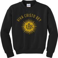 Viva Cristo Rey Roman Catholic Kids Sweatshirt