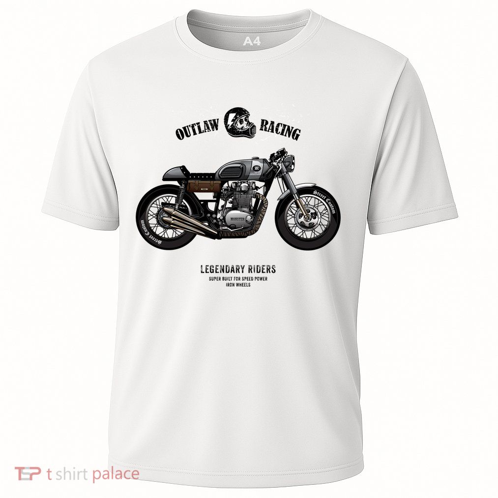 Vintage Cafe Racer Poster Performance Shirt
