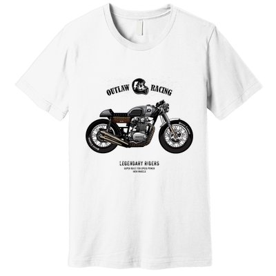 Vintage Cafe Racer Poster Premium T-Shirt