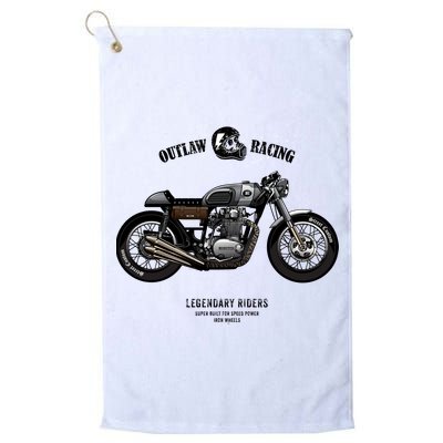 Vintage Cafe Racer Poster Golf Towel