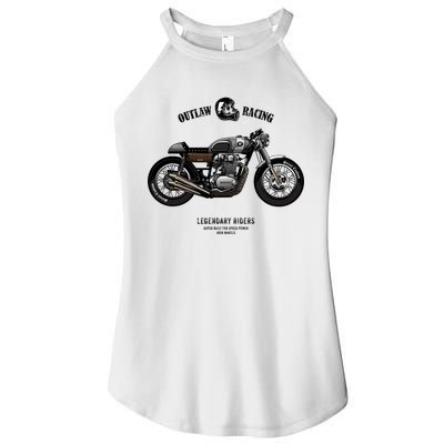 Vintage Cafe Racer Poster Women's Perfect Tri Rocker Tank
