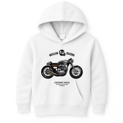 Vintage Cafe Racer Poster Kids Hoodie