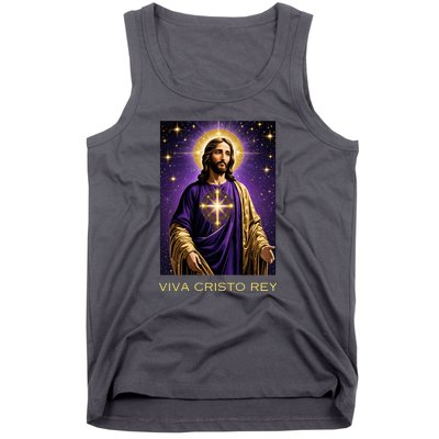 Viva Cristo Rey Catholic Jesus Christ The King Tank Top