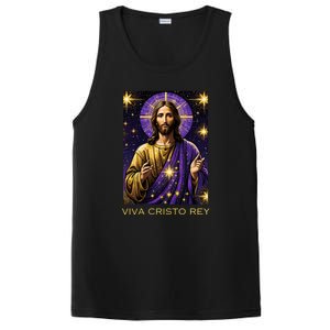 Viva Cristo Rey Roman Catholic Jesus Christ PosiCharge Competitor Tank