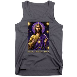 Viva Cristo Rey Roman Catholic Jesus Christ Tank Top