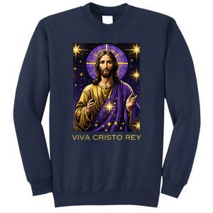 Viva Cristo Rey Roman Catholic Jesus Christ Sweatshirt