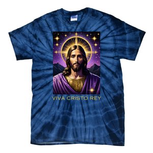 Viva Cristo Rey Roman Catholic Jesus Christ Tie-Dye T-Shirt