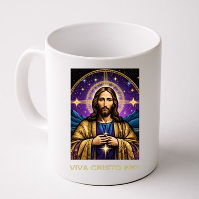 Viva Cristo Rey Catholic Jesus Christ The King Coffee Mug