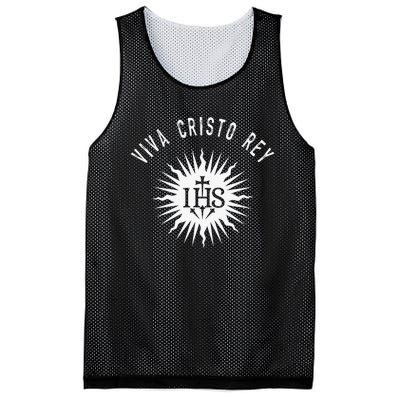 Viva Cristo Rey Catholic Cristeros Mesh Reversible Basketball Jersey Tank