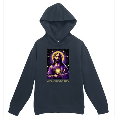 Viva Cristo Rey Catholic Jesus Christ The King Urban Pullover Hoodie