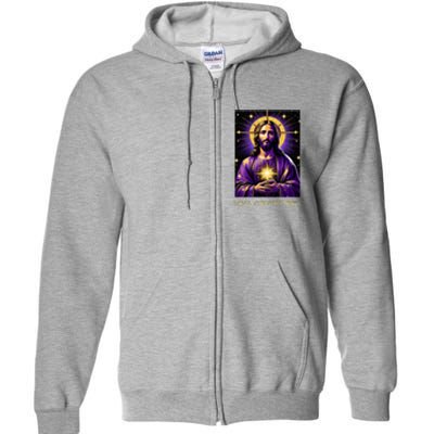 Viva Cristo Rey Catholic Jesus Christ The King Full Zip Hoodie