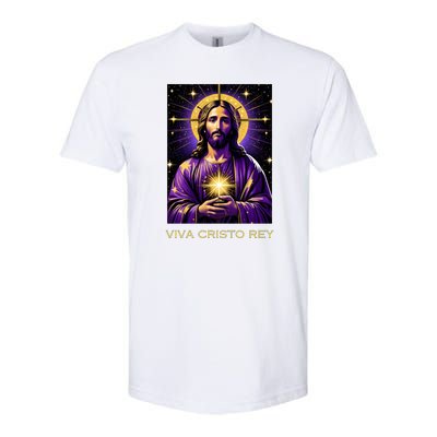 Viva Cristo Rey Catholic Jesus Christ The King Softstyle® CVC T-Shirt