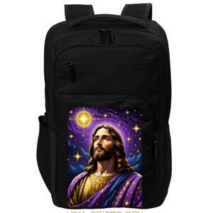 Viva Cristo Rey Roman Catholic Jesus Christ Impact Tech Backpack