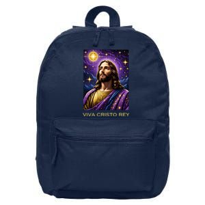 Viva Cristo Rey Roman Catholic Jesus Christ 16 in Basic Backpack