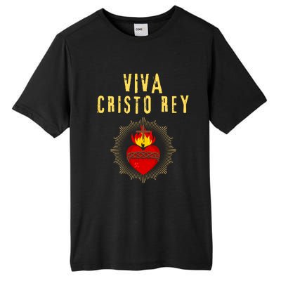 Viva Cristo Rey Roman Catholic Gift Tall Fusion ChromaSoft Performance T-Shirt